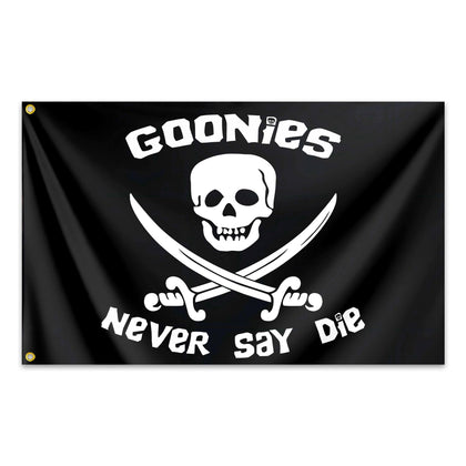 Fnaners Never Say Die flag 3x5ft outdoors, weather-resistant display for porch