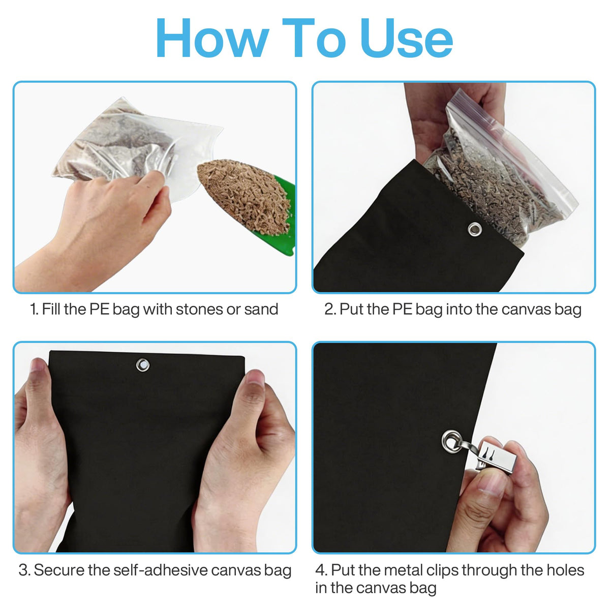 Fnova reusable bags prevent dust and dirt during outdoor events.