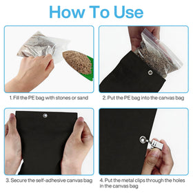 Fnova reusable bags prevent dust and dirt during outdoor events.