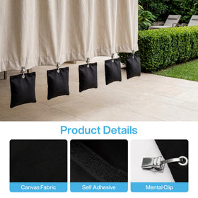 Fnova weights used in garden gazebo for stable outdoor setup.