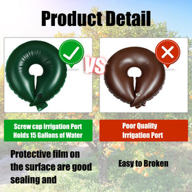 Foaincore PVC watering rings resist sun and wear over time.