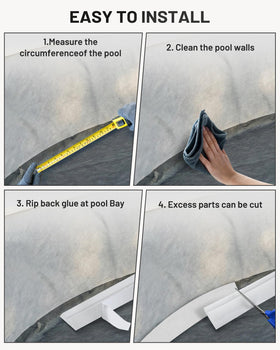 Foamagic multi-pack cove options for various pool sizes.