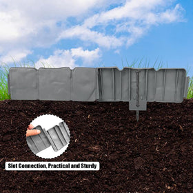 Focefec Landscape Edging spikes anchor the border for stability