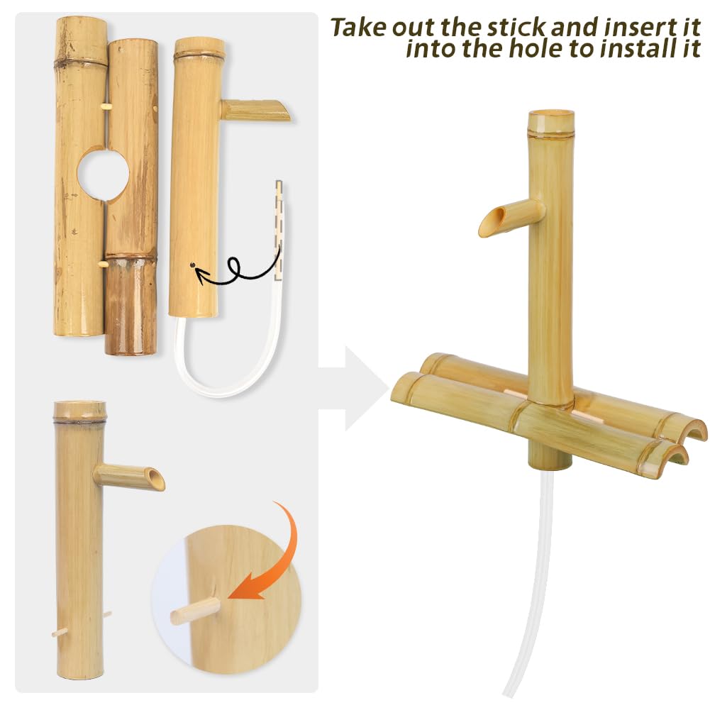Foci Cozi bamboo fountain with eco-friendly paint resists mold.