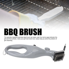Fockety steam-clean action dissolves grease quickly for efficient grill cleaning.