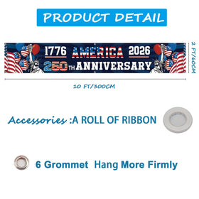 FOCUSIN banner flag for wall hanging and indoor patriotic display.