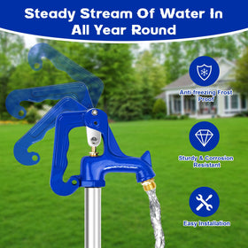 FODACEL rust-proof galvanized pipe in frost-proof hydrant system
