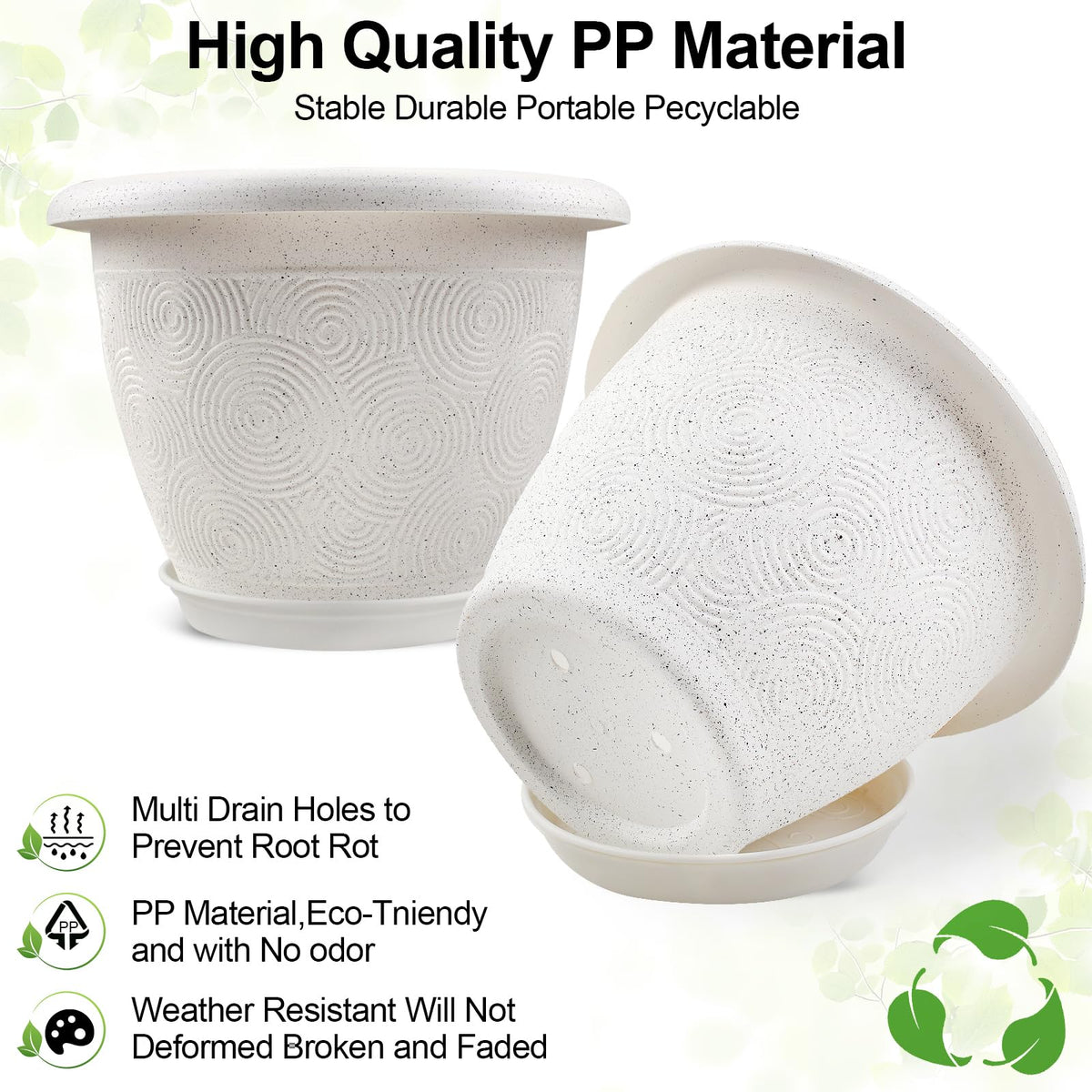 14-inch indoor-outdoor planter by Fodetyff for versatile plant displays.