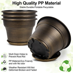 Fodetyff large 13-inch planter suitable for indoor and outdoor plant displays.