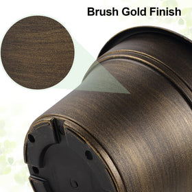 Fodetyff resin decorative dark gold planter adds elegance to any room.