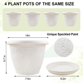 White plastic planter with rolled rim for easy lifting by Fodetyff.