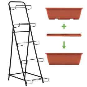 Easy-to-follow assembly steps for the Fogein planter