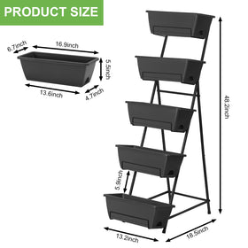 Fogein layered design maximizes sunlight exposure for each plant.