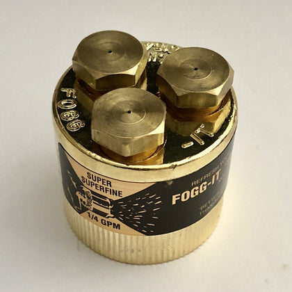 Fogg-It Nozzle emits a fine mist for delicate seedling hydration.