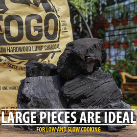 FOGO fast-lighting charcoal for ready-to-grill in minutes