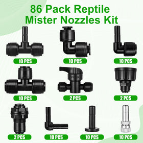 FOGWOWO durable plastic fittings with metal nozzles withstand wet conditions