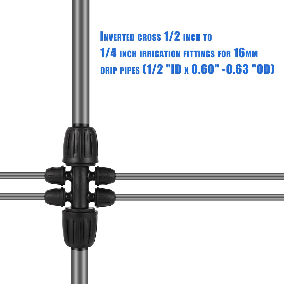 FOGWOWO connector in-use setup demonstrating multi-line branching.