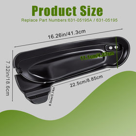 Foifatt mulch plug compatible with 19A30046100 for 42 inch decks, secure fit.