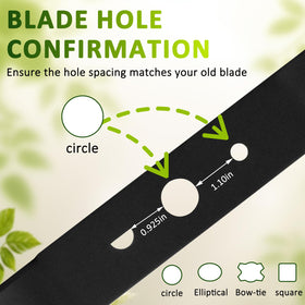 Foifatt center-mount blade aligned for stable, precise cuts.