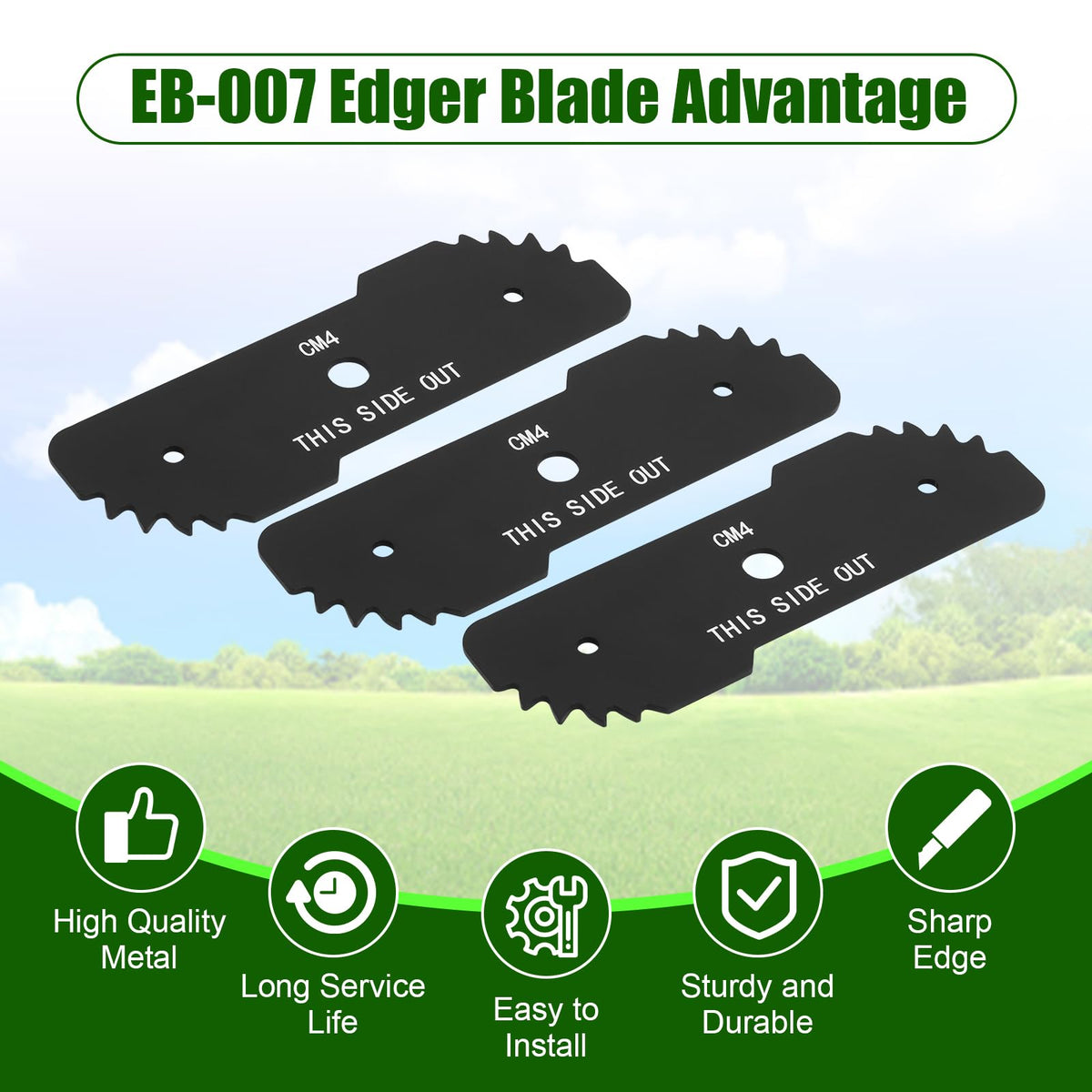 Foifatt EB-007 center-hole 1/2-inch edger blade needs tool adjustment.