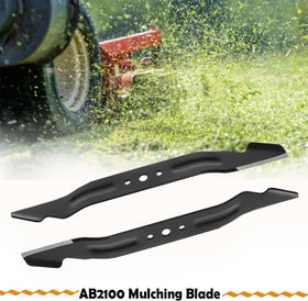 Foifatt blade reduces grass clipping buildup for cleaner mowing sessions.