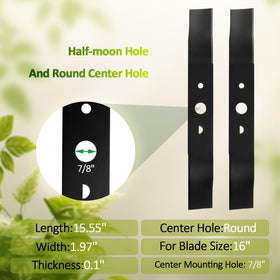 Foifatt hardened-steel blade ensures durability for extended mowing sessions.