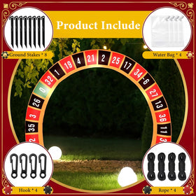 Foilswirl casino arch width 11-8ft-wide provides ample guest passage