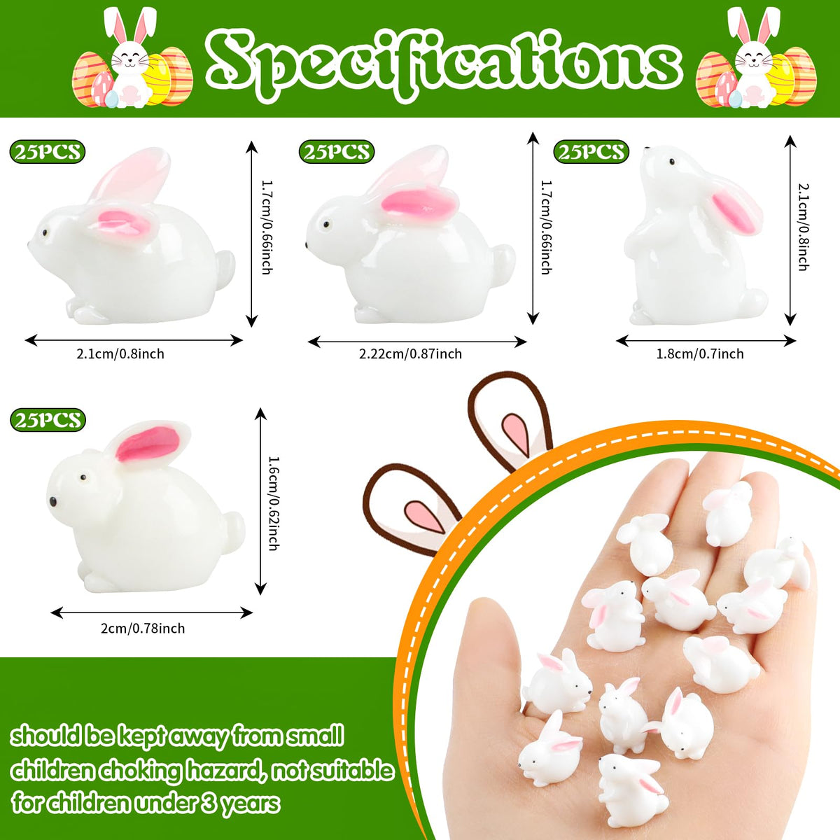 FOIMAS bunny figurines collection arranged for charming fairy garden scenes