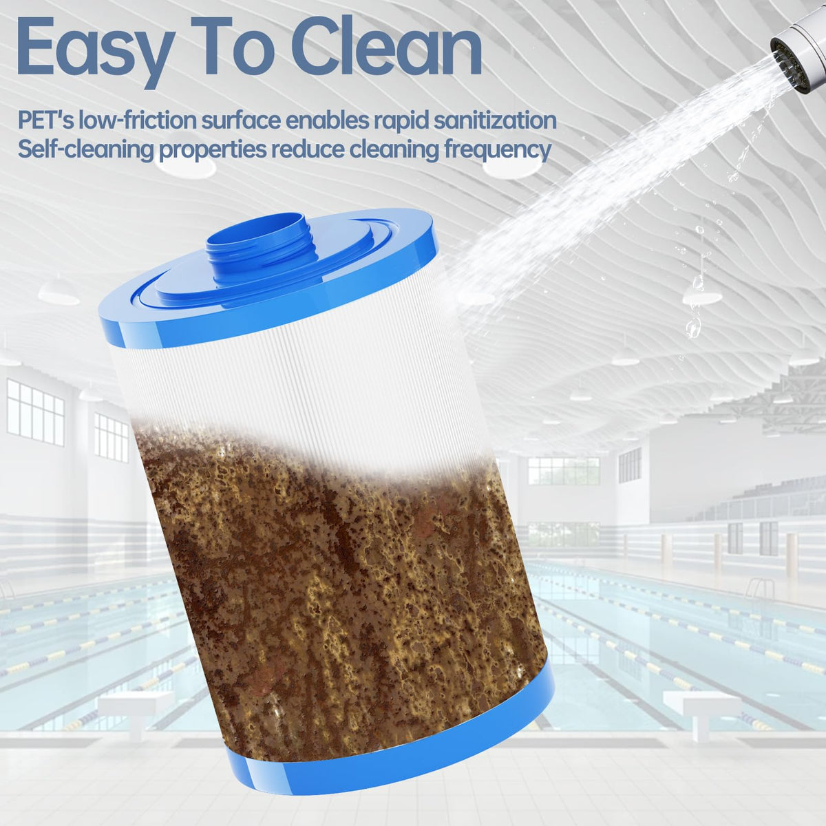 FOIRCEADAL 25252 filter aiding easy maintenance and rinse-friendly design