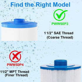 FOIRCEADAL Pleatco PWW50P3 compatible filter delivers high filtration area