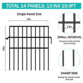 FOKEP no-dig garden fence extends around beds and borders.