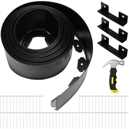 FoldTier 6in edging kit provides neat lawn borders across 33 ft.