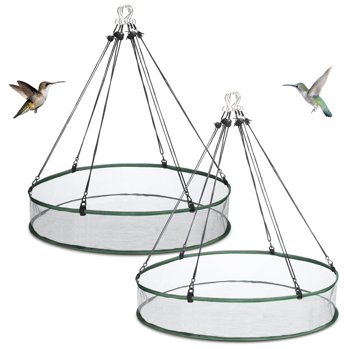 FoldTier bird seed catcher hoop 24-inch reduces waste in outdoor feeding.