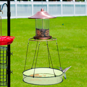 FoldTier bird feeder accessory promotes communal feeding and better bird interaction outdoors.
