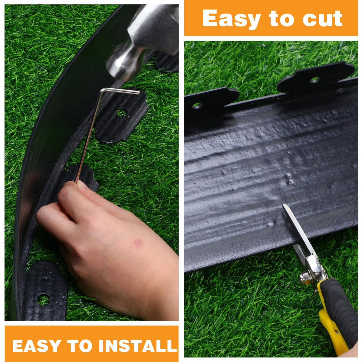 FoldTier hammer spikes secure edging quickly for steady borders.