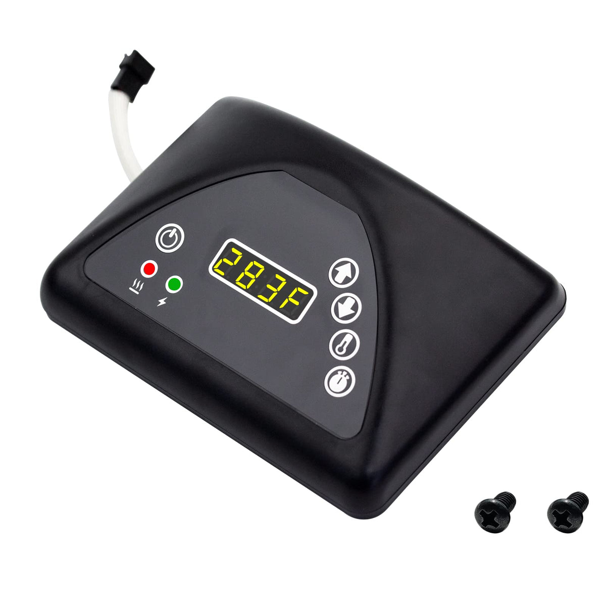 Folosem digital control panel on Masterbuilt smoker for precise control.