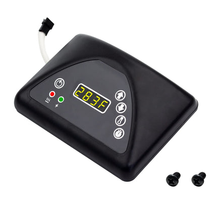 Folosem digital control panel on Masterbuilt smoker for precise control.