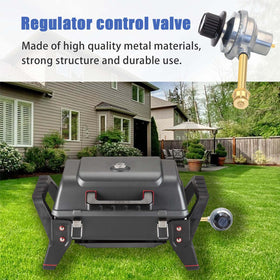 Folosem regulator assembly demonstrates quick Charbroil Grill2Go replacement.