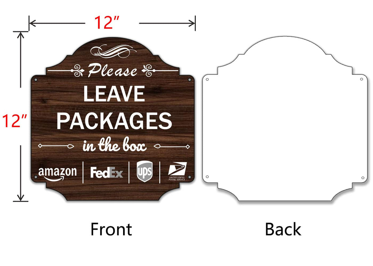 Folyming delivery sign outdoor use with easy mounting holes for quick installation.