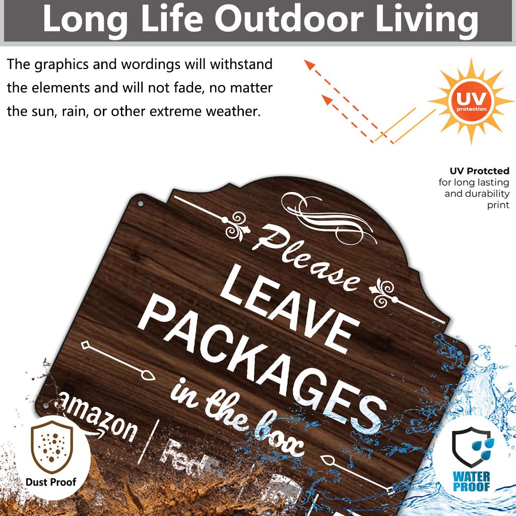 Folyming rust-free aluminum sign withstands weather for years of use.