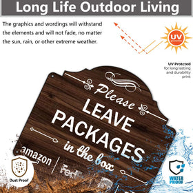 Folyming rust-free aluminum sign withstands weather for years of use.