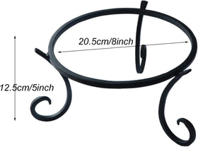Folytiy gazing-ball stand supports 10–12 inch globes for patios.