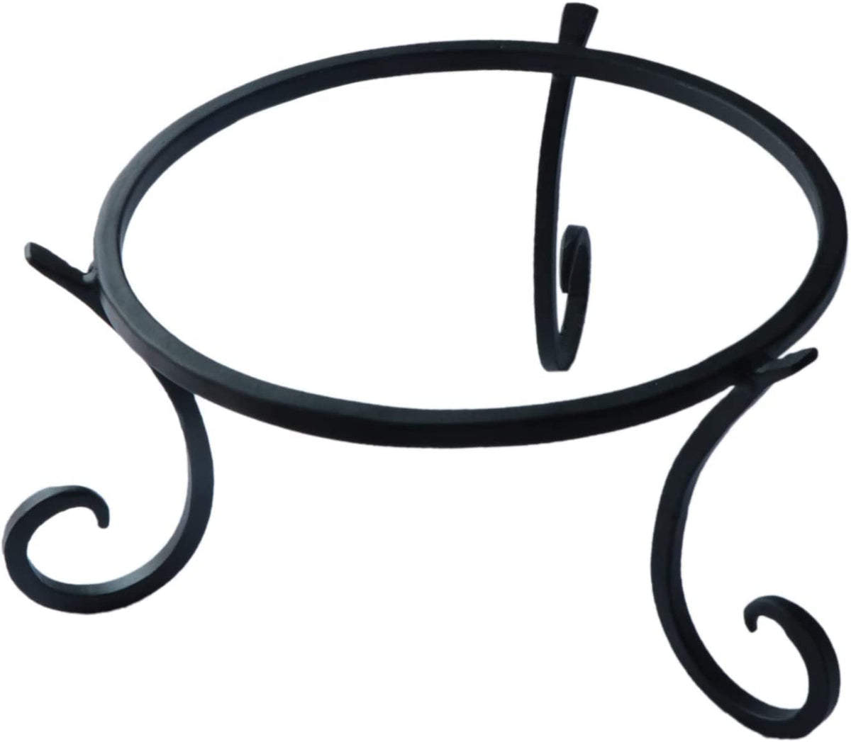Folytiy gazing-ball stand with an 8-inch square base for stable outdoor displays.