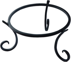 Folytiy gazing-ball stand with an 8-inch square base for stable outdoor displays.