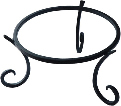 Folytiy gazing-ball stand with an 8-inch square base for stable outdoor displays.