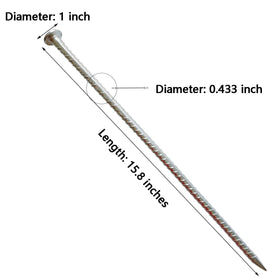 FOMMEN rebar stake with galvanized surface resists rust in outdoor use.