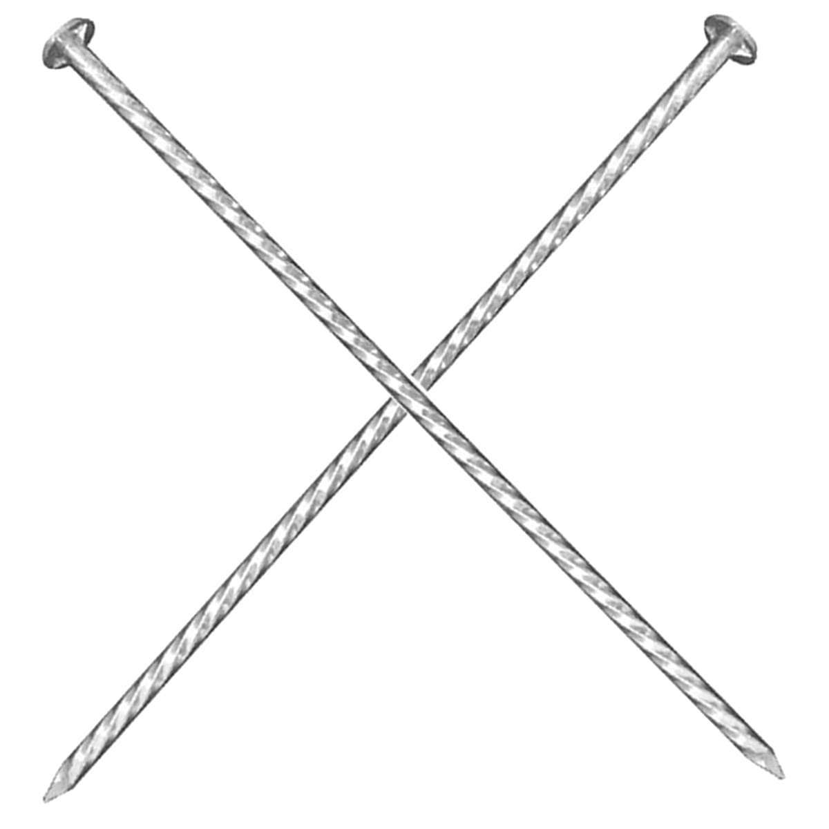 FOMMEN 40-pack 10-inch galvanized spiral stakes for secure garden edging.