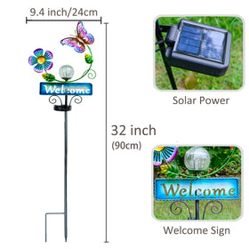 FOMOMDI metal stake outdoor light ready for year round use