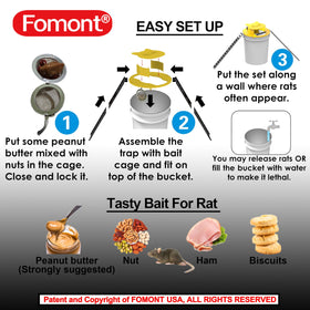 Fomont auto reset mechanism enables continuous trapping in various settings