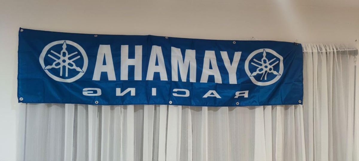 FOMSTOREG Yamaha banner flag durable-material ensures long-lasting color and bold visibility